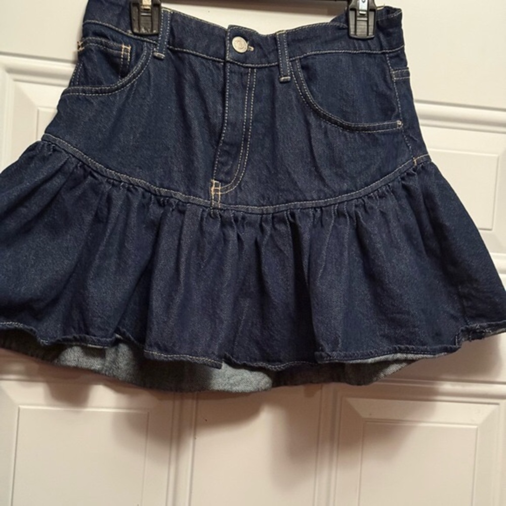Denim Ruffle Skirt - Picture 3 of 3